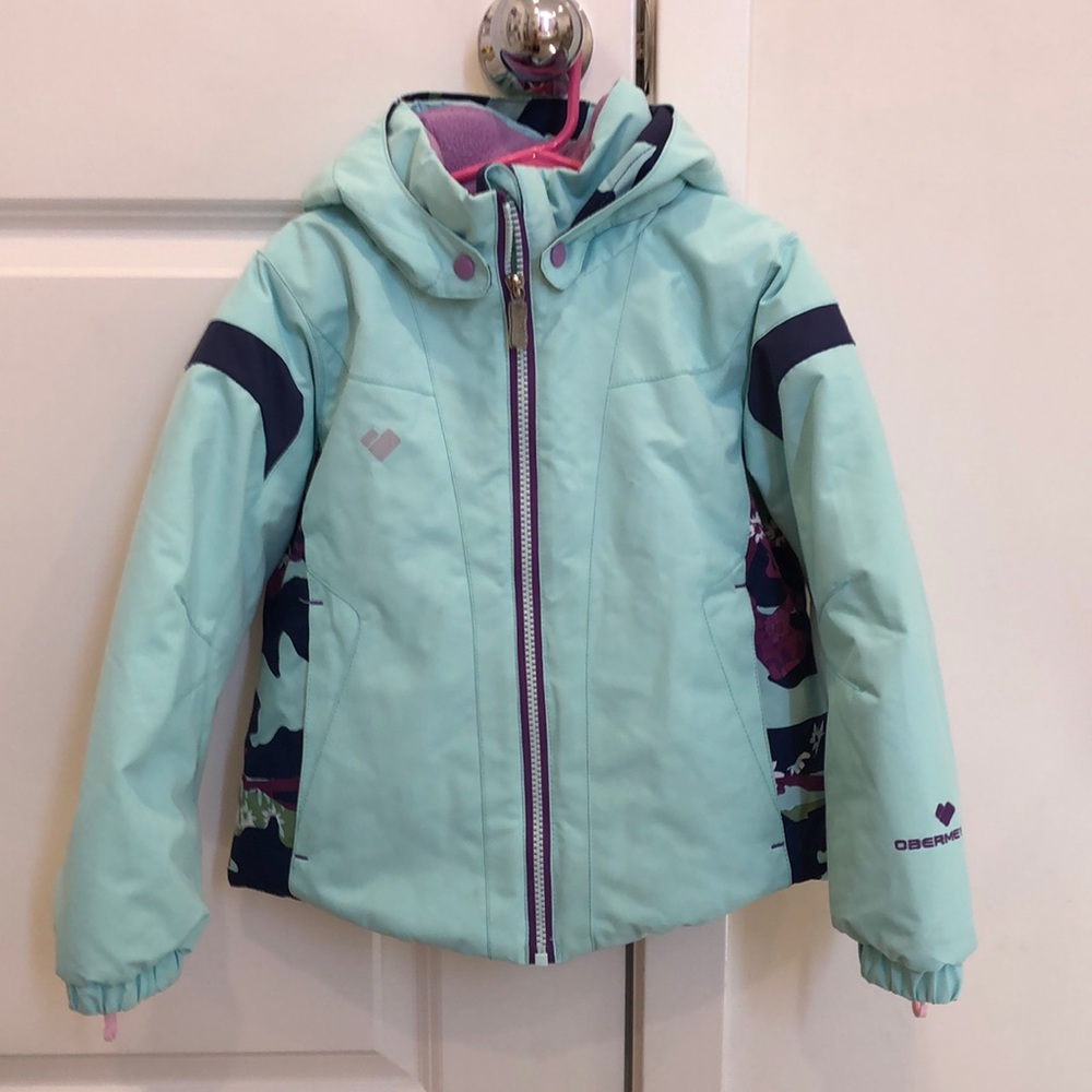 Girls Obermeyer Ski Jacket Teal 5T